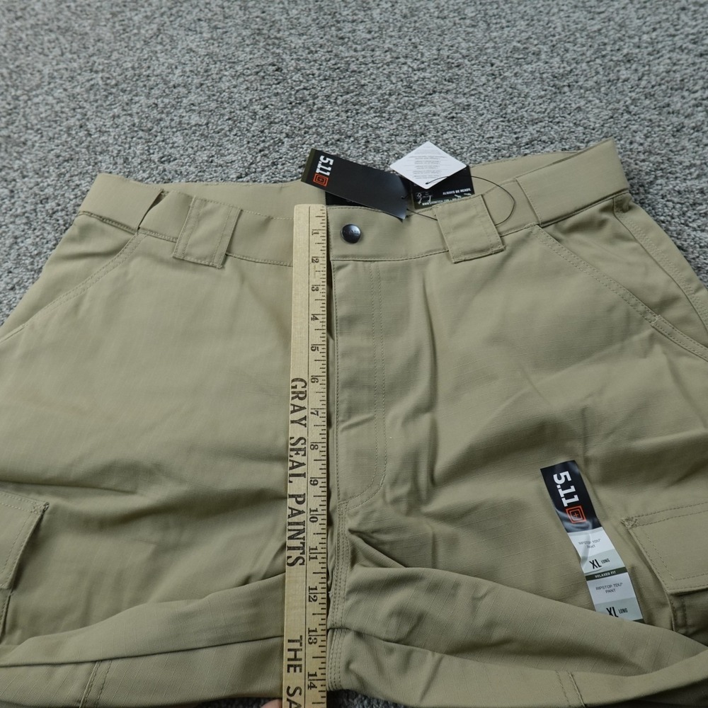 NEW 5.11 Tactical Pants Mens XL Beige Tan Ripstop TDU Cargo Utility Work Outdoor - Picture 5 of 14
